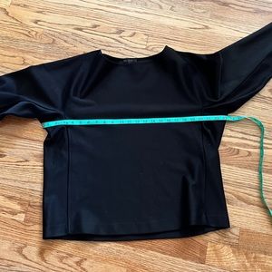 COS | dolman sleeve, boat neck, black top size medium NWOT